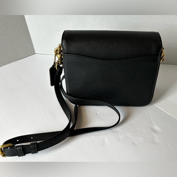 Coach Black Crossbody Bag with Gold Accents - Picture 3 of 10